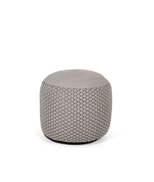 Pouf de jardin en corde